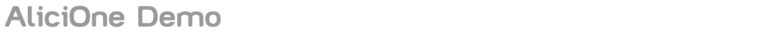 Alicione font preview